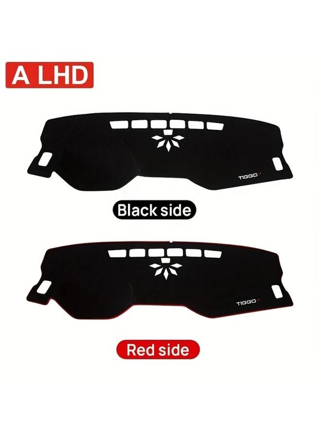 Chery Tiggo 7 Pro 2020 2023 Dashboard Cover Anti Glare Sun Shade Non Slip Mat LHD Black Side - Image 4